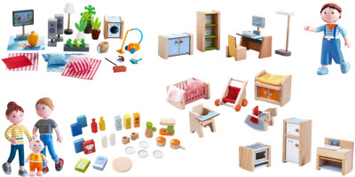 Figurines Little Friends et jouets pour maison de poupée